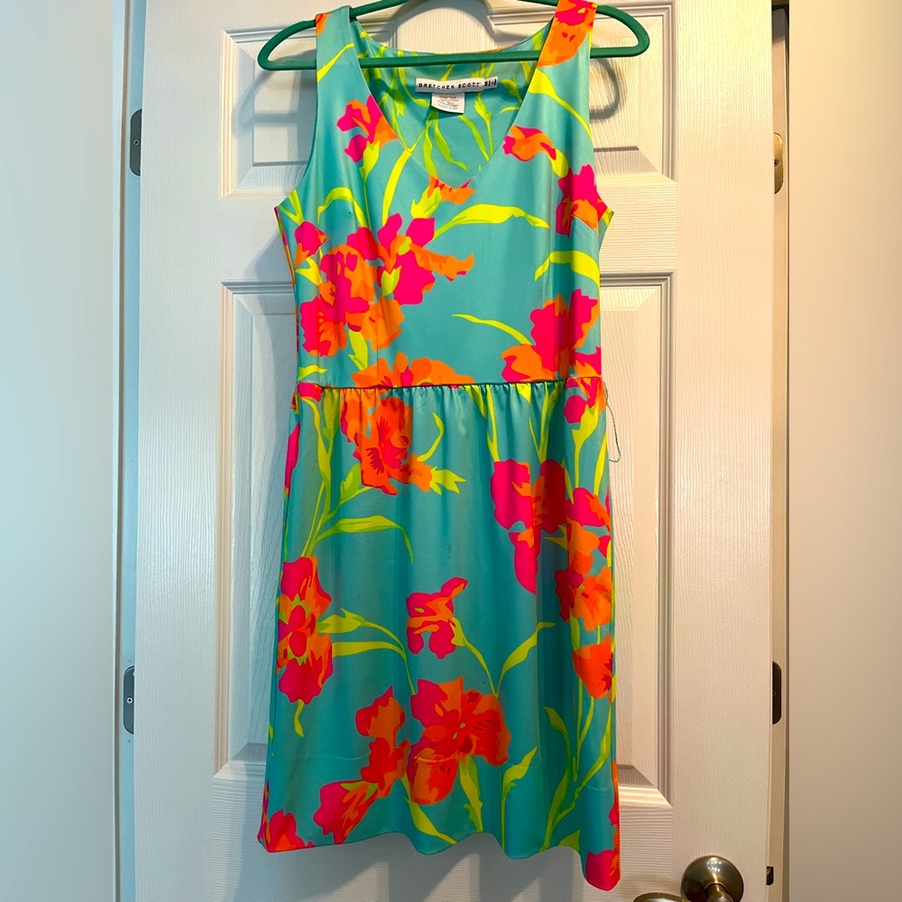 Gretchen Scott Jersey Date Night dress in Iconic Iris
